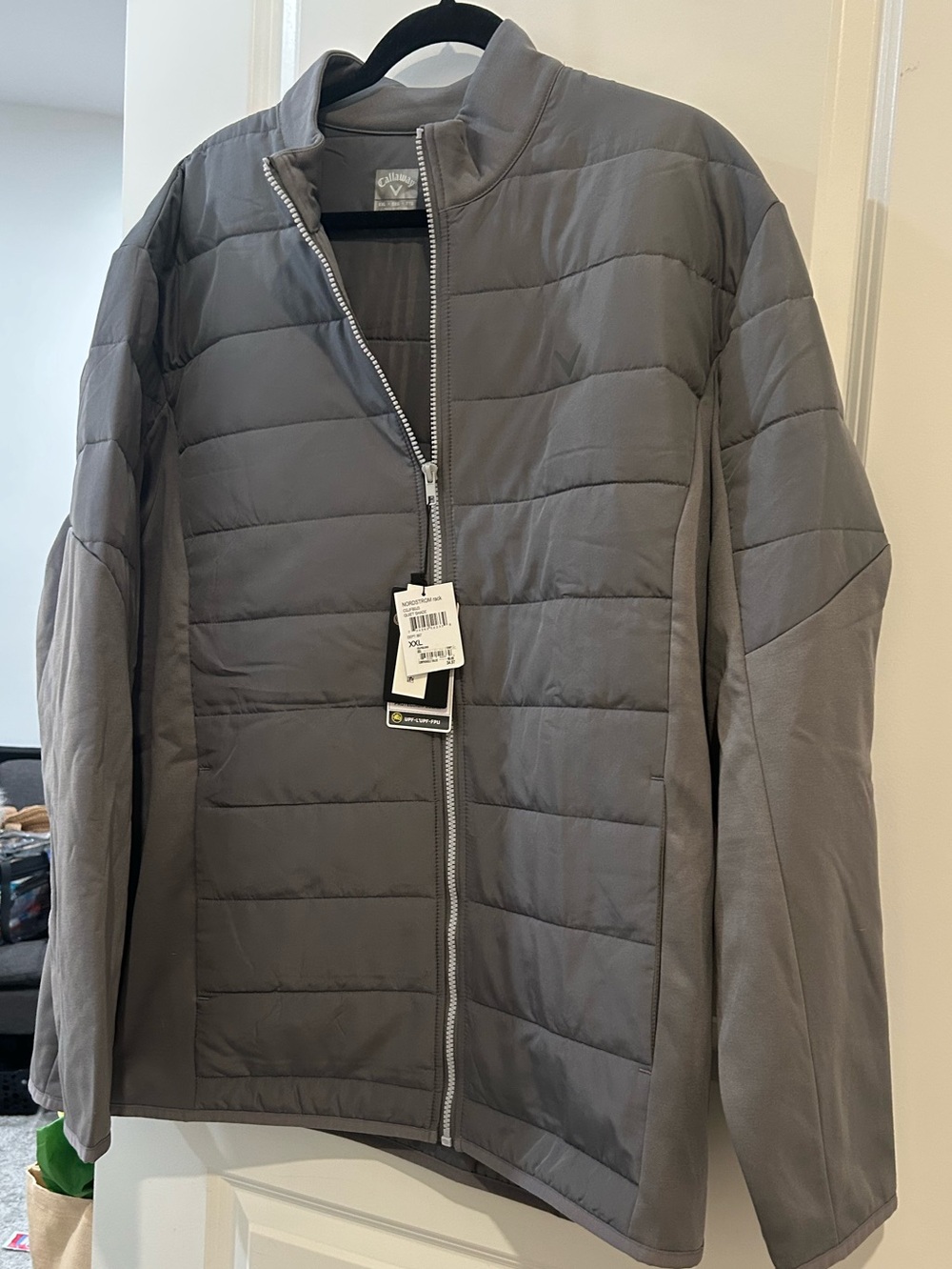 Nordstrom Men's Gray Quilted Puffer Jacket